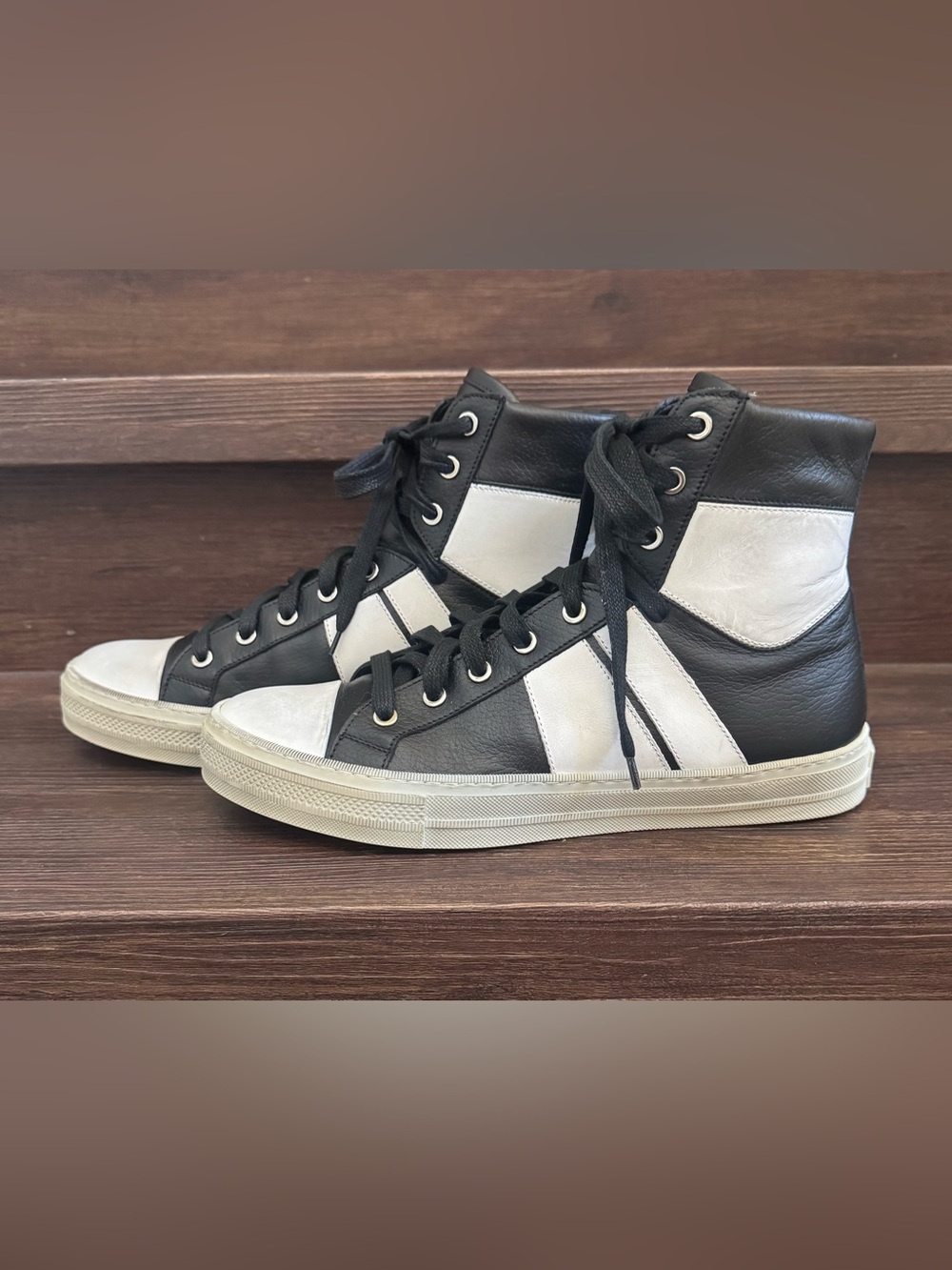 Amiri distressed Sunset high top